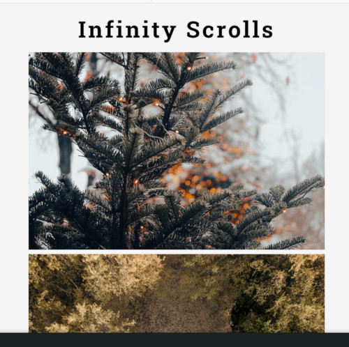 Infinite Scrolling Page